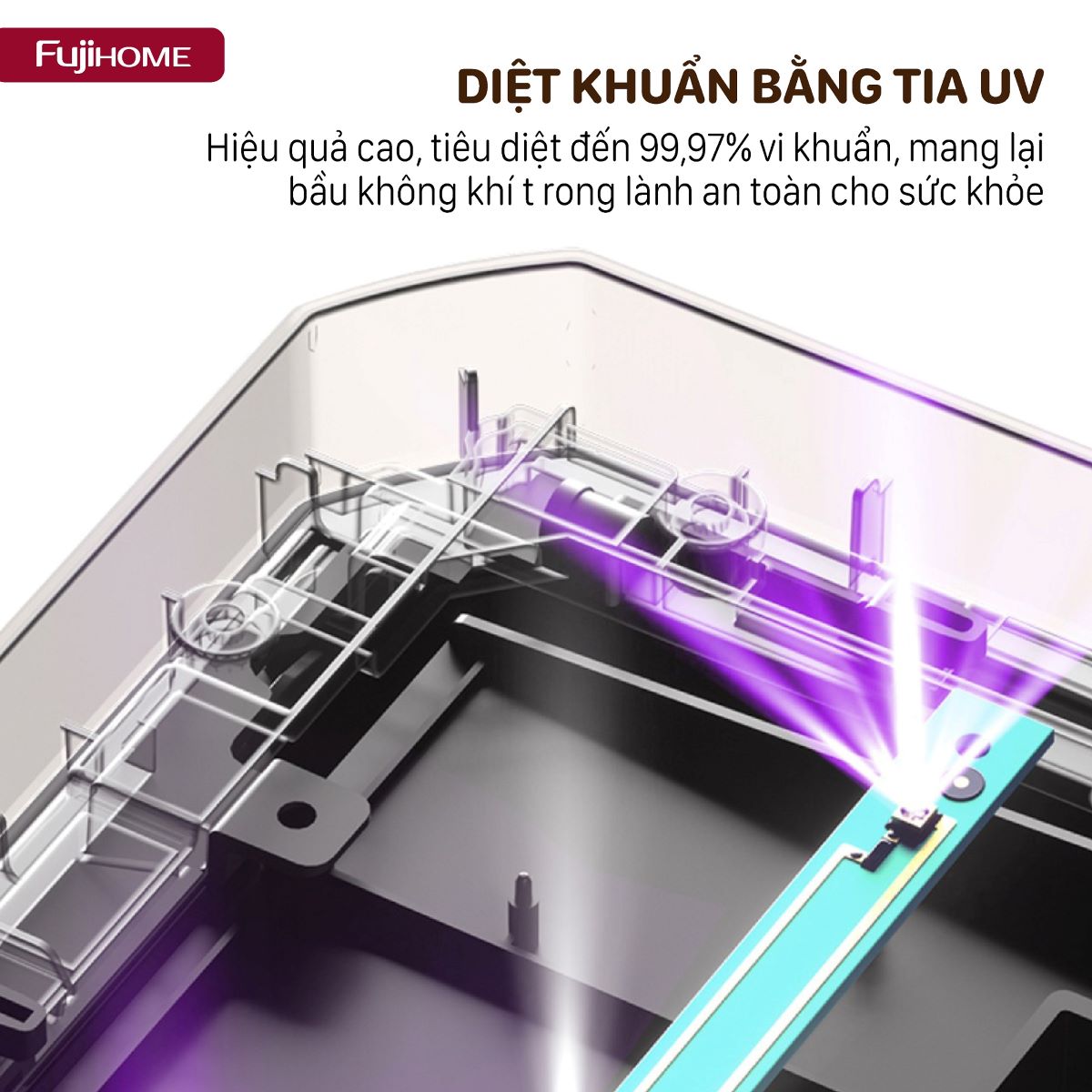 Máy hút ẩm công nghiệp Fujihome DH60W-HEPA