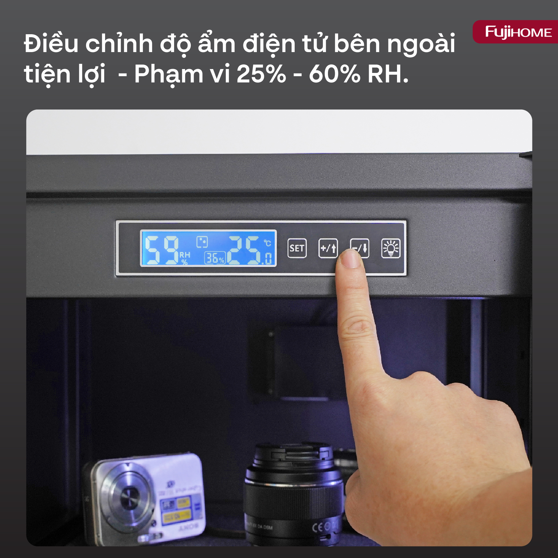 Tủ chống ẩm Fujihome DC-70E