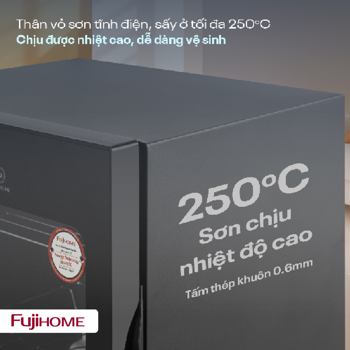 Tủ sấy chén bát tiệt trùng Fujihome DD128