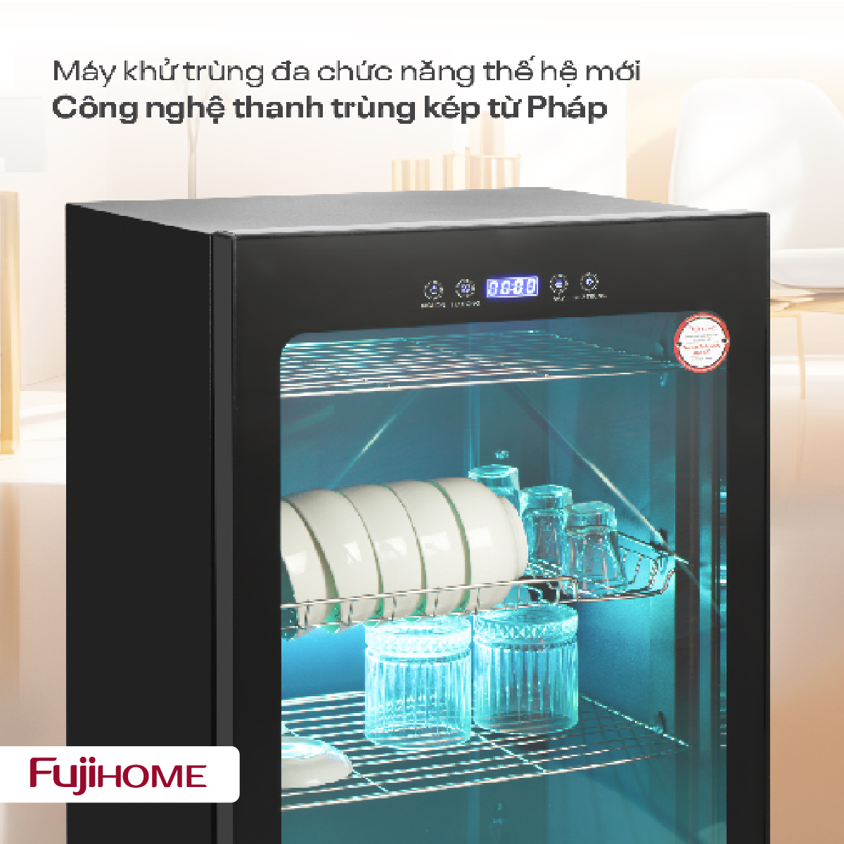 Tủ sấy chén bát tiệt trùng Fujihome DD128