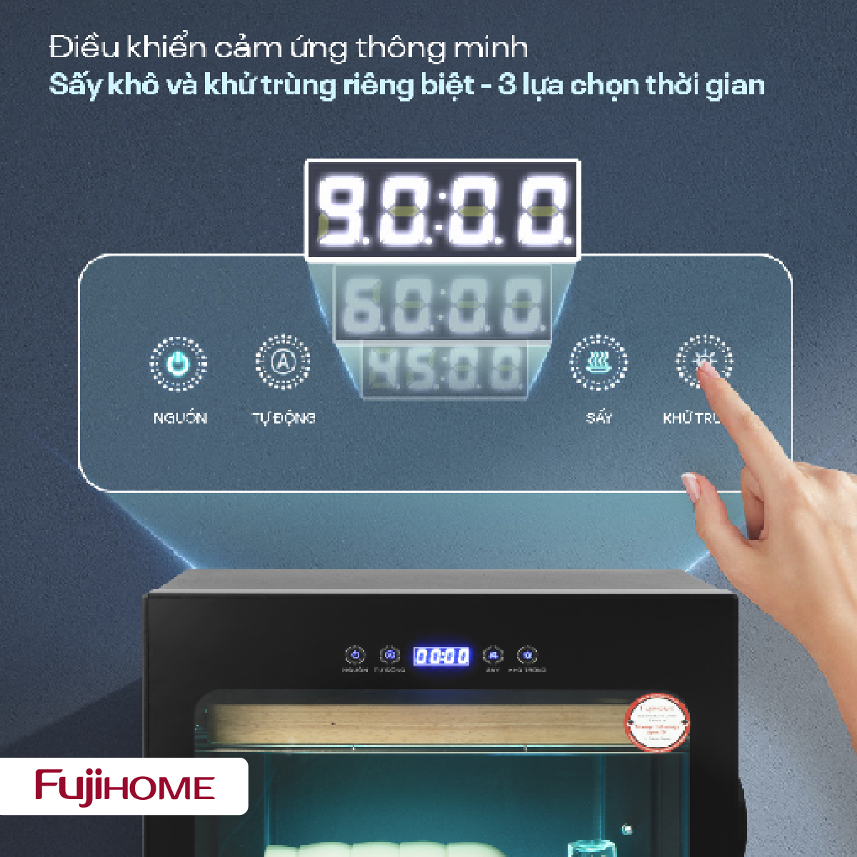 Tủ sấy chén bát tiệt trùng Fujihome DD128