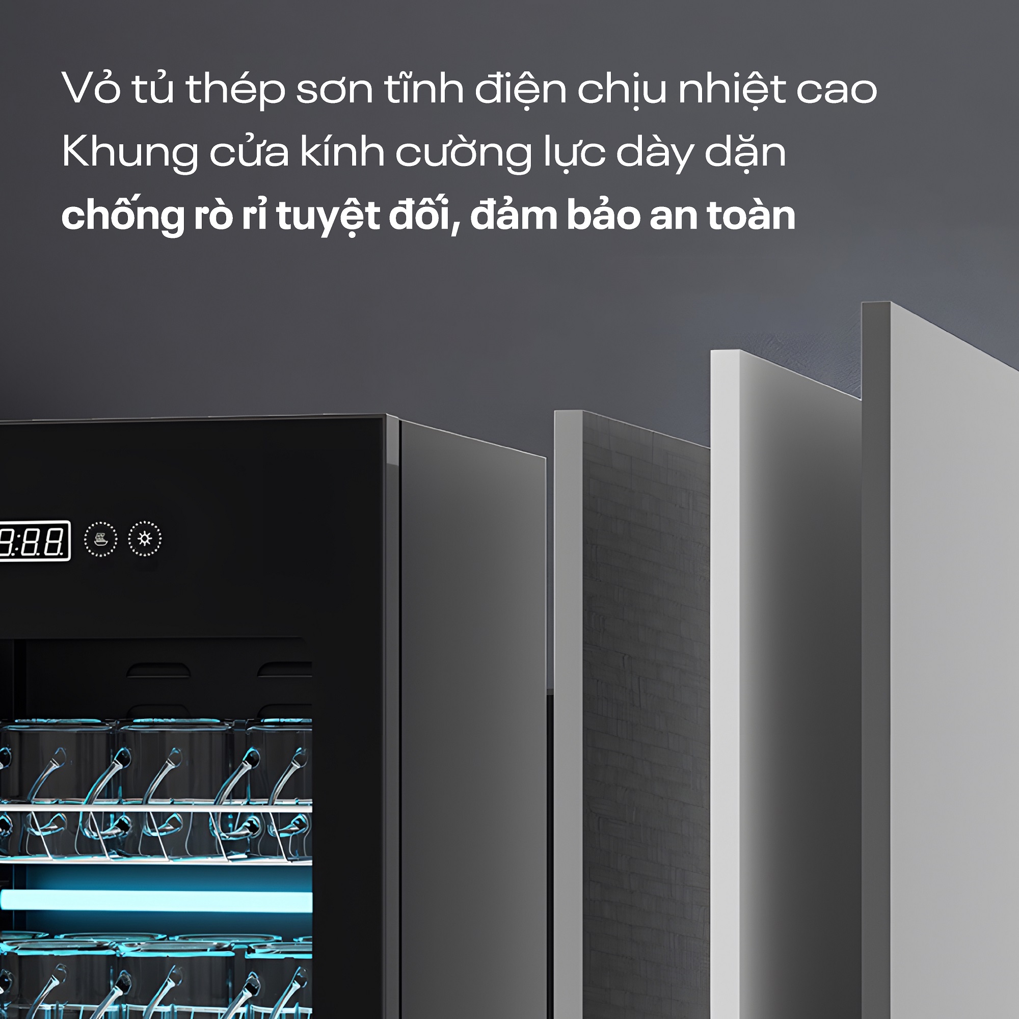 Tủ sấy khử trùng bát đĩa UV+Ozone dung tích lớn Fujihome DD180