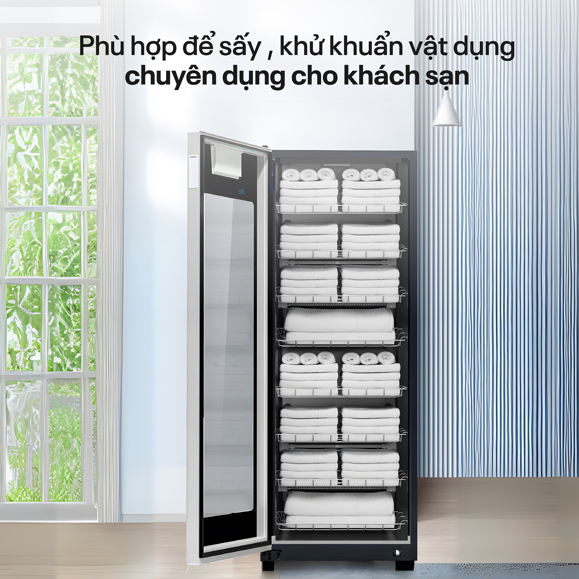 Tủ sấy khử trùng bát đĩa UV+Ozone dung tích lớn Fujihome DD180