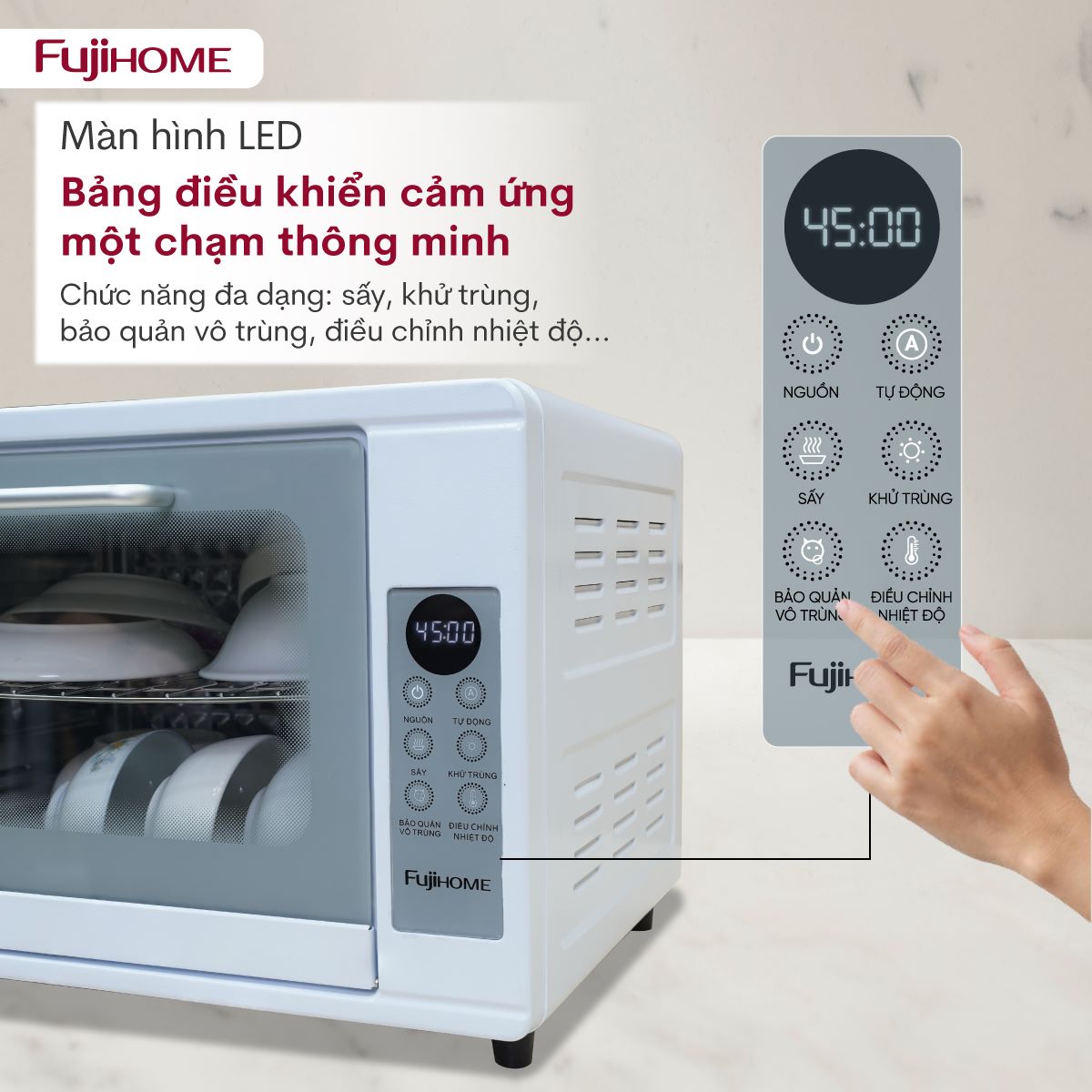 Tủ sấy tiệt trùng đa năng Fujihome DD38