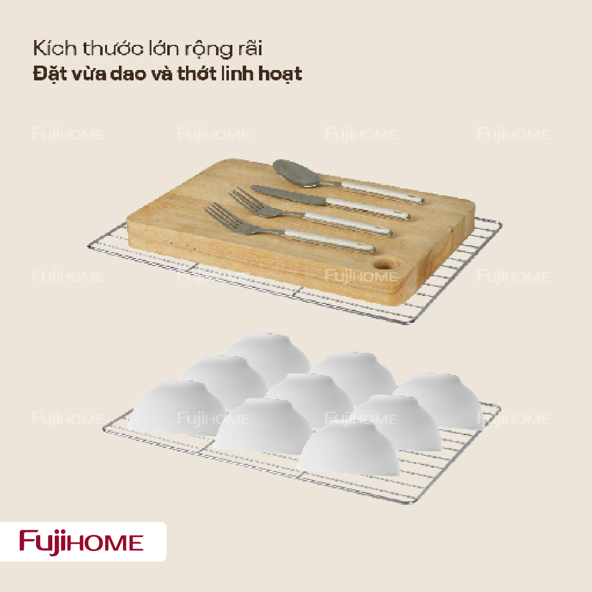 Tủ sấy chén bát dân dụng Fujihome DD42