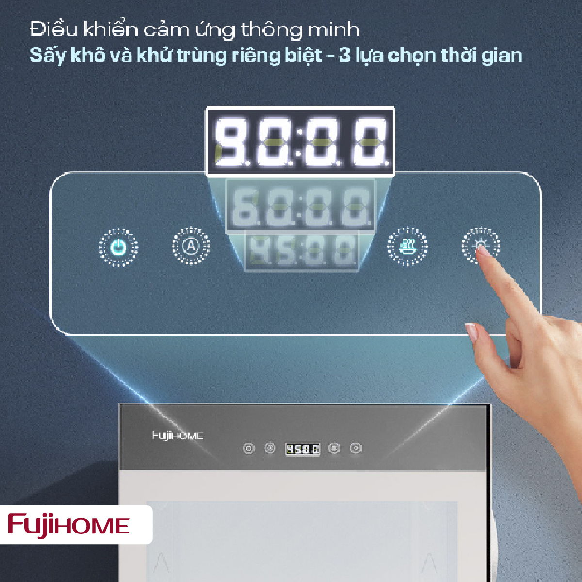 Tủ sấy chén bát dân dụng Fujihome DD42