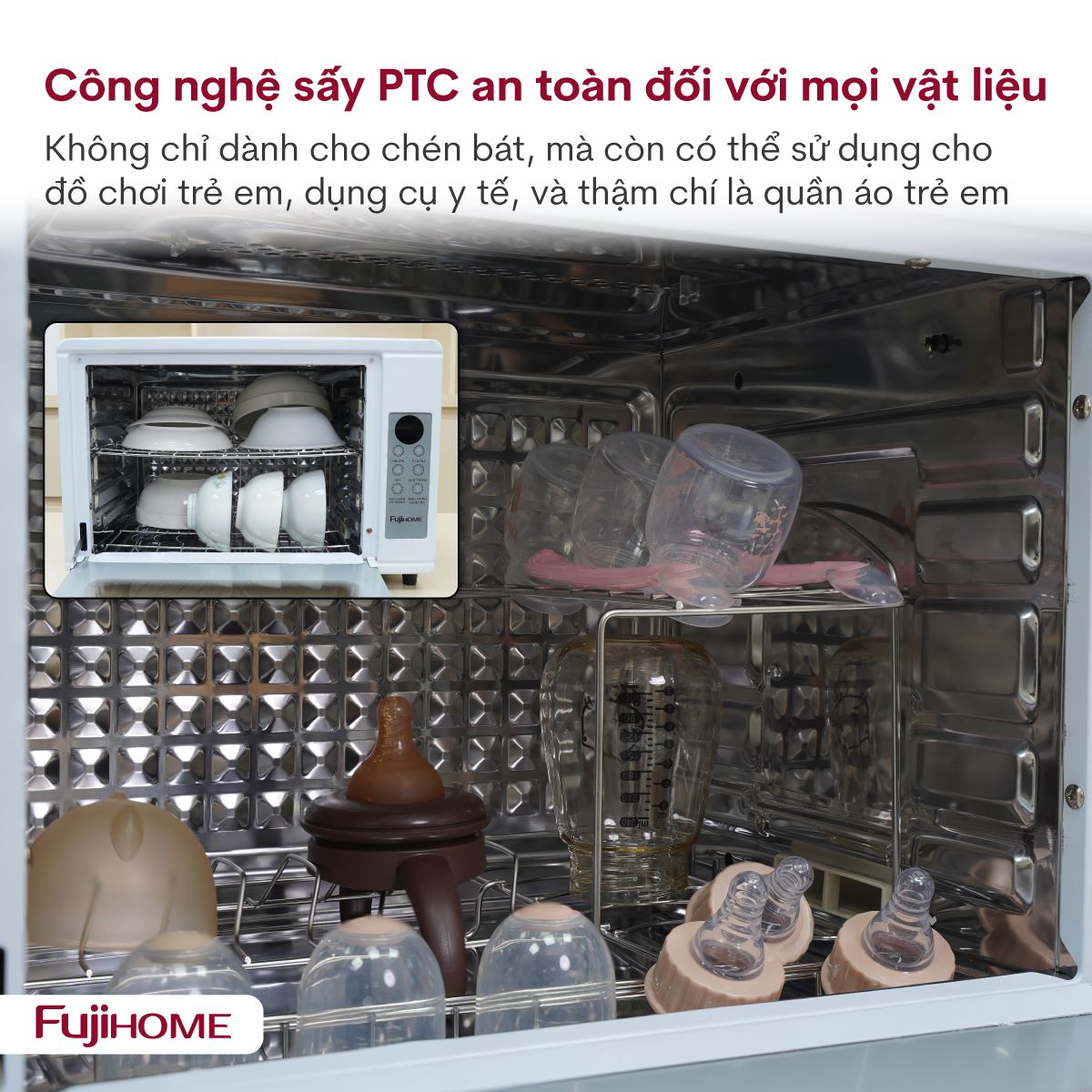 Tủ sấy tiệt trùng đa năng Fujihome DD48