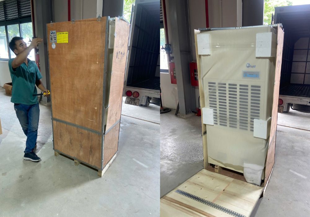 Máy hút ẩm công nghiệp FujiE HM-2408D xử lý ẩm cho Công ty Cổ phần 26