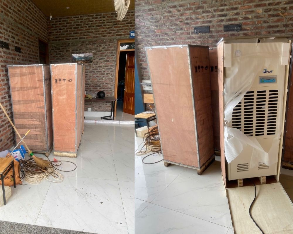 Newage lắp đặt máy hút ẩm công nghiệp tại Trạm biến áp Bảo Hưng